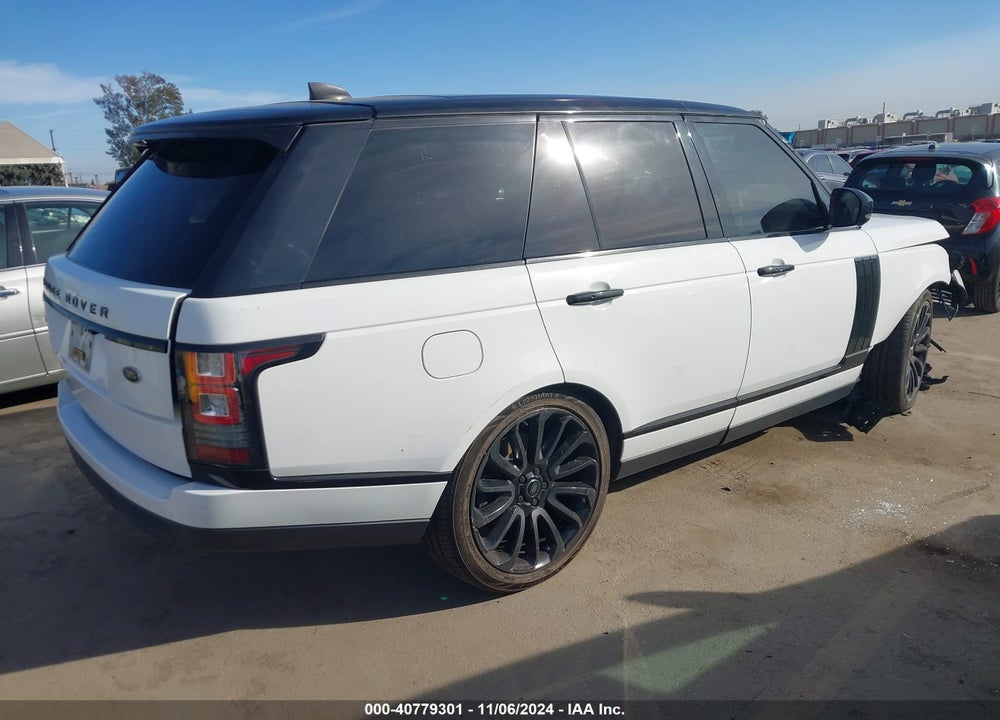2017 LAND ROVER RANGE ROVER 3.0L V6 SUPERCHARGED HSE VIN: SALGS2FV8HA327980