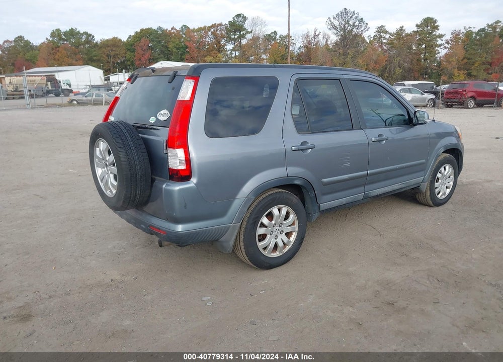 2005 HONDA CR-V SE VIN: SHSRD78995U334486