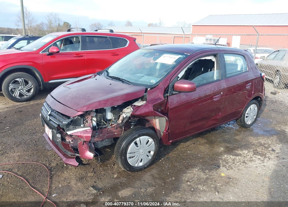 2022 MITSUBISHI MIRAGE ES VIN: ML32AUHJ7NH002446