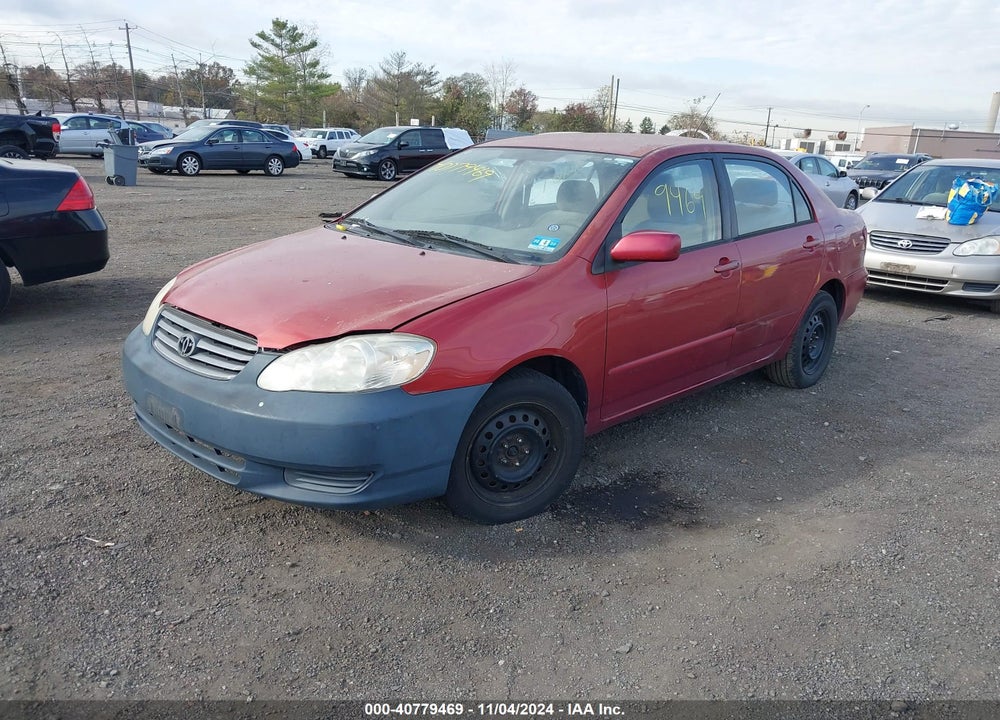2003 TOYOTA COROLLA LE VIN: 2T1BR32EX3C025779