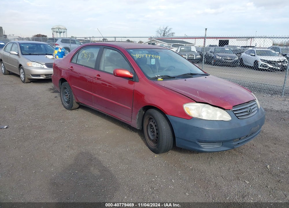 2003 TOYOTA COROLLA LE VIN: 2T1BR32EX3C025779