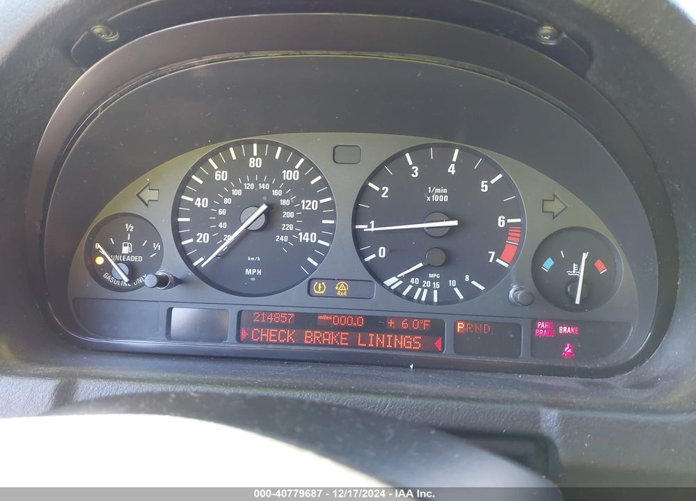 2005 BMW X5 4.4I VIN: 5UXFB53525LV18818