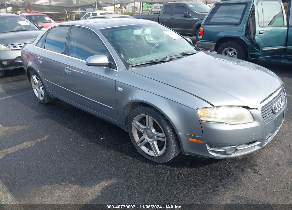 2007 AUDI A4 2.0T VIN: WAUDF78E17A120822