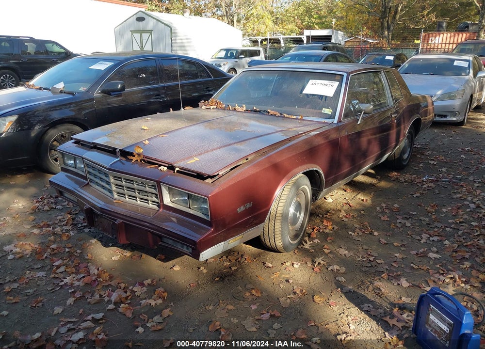1983 CHEVROLET MONTE CARLO VIN: 1G1AZ3792DR226051