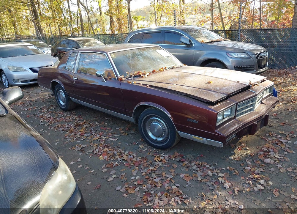 1983 CHEVROLET MONTE CARLO VIN: 1G1AZ3792DR226051