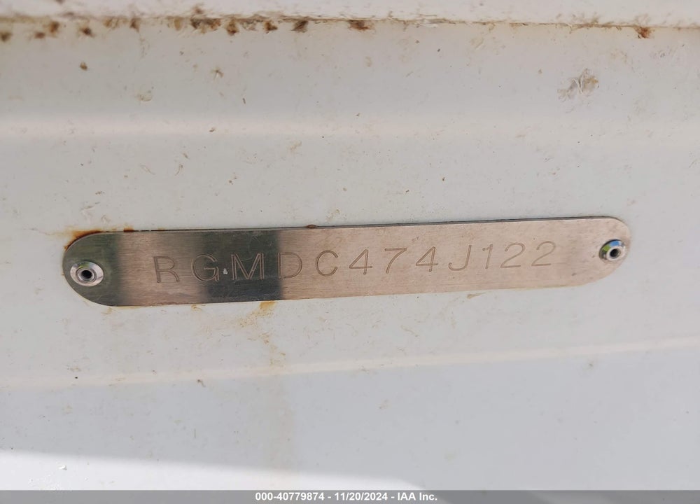 2022 REGAL OTHER VIN: RGMDC474J122
