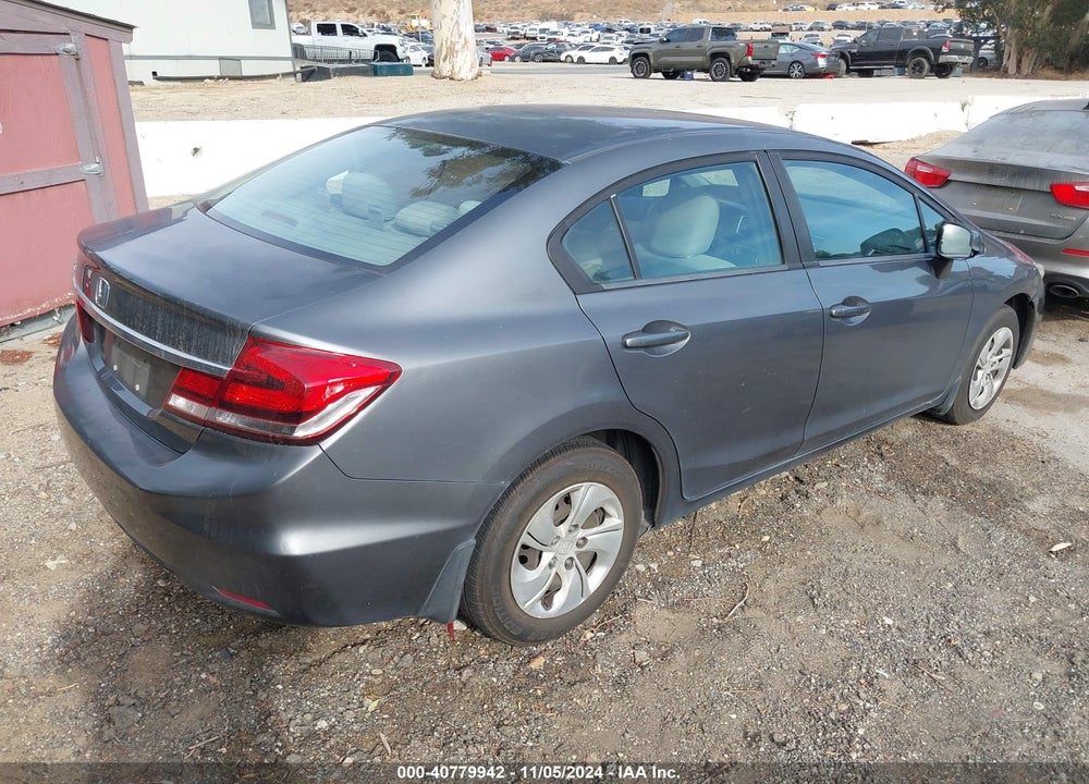2013 HONDA CIVIC LX VIN: 19XFB2F55DE266596