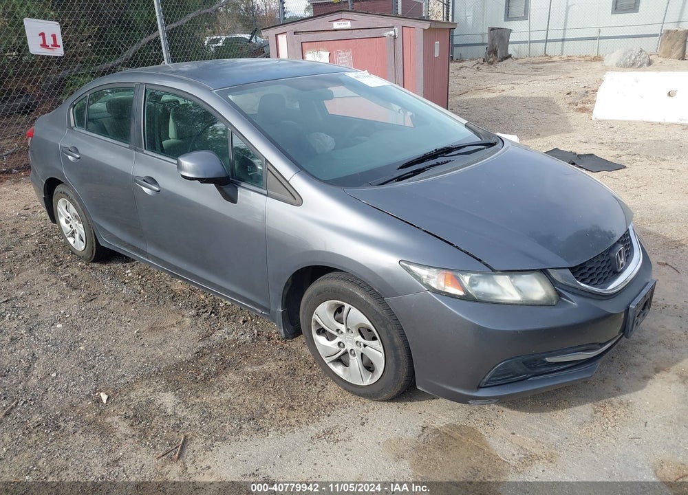 2013 HONDA CIVIC LX VIN: 19XFB2F55DE266596