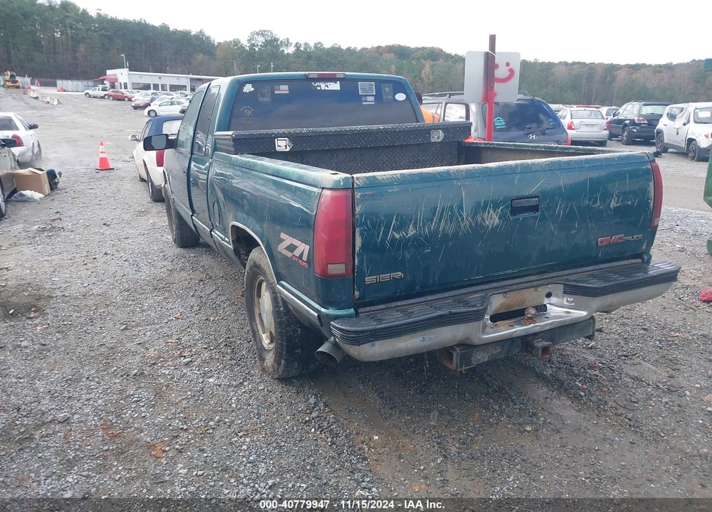 1997 GMC SIERRA 1500 SL WIDESIDE VIN: 2GTEK19R8V1551781