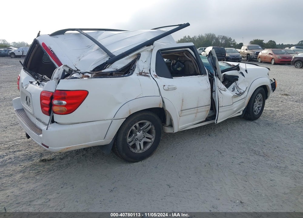 2004 TOYOTA SEQUOIA LIMITED V8 VIN: 5TDBT48A64S206124