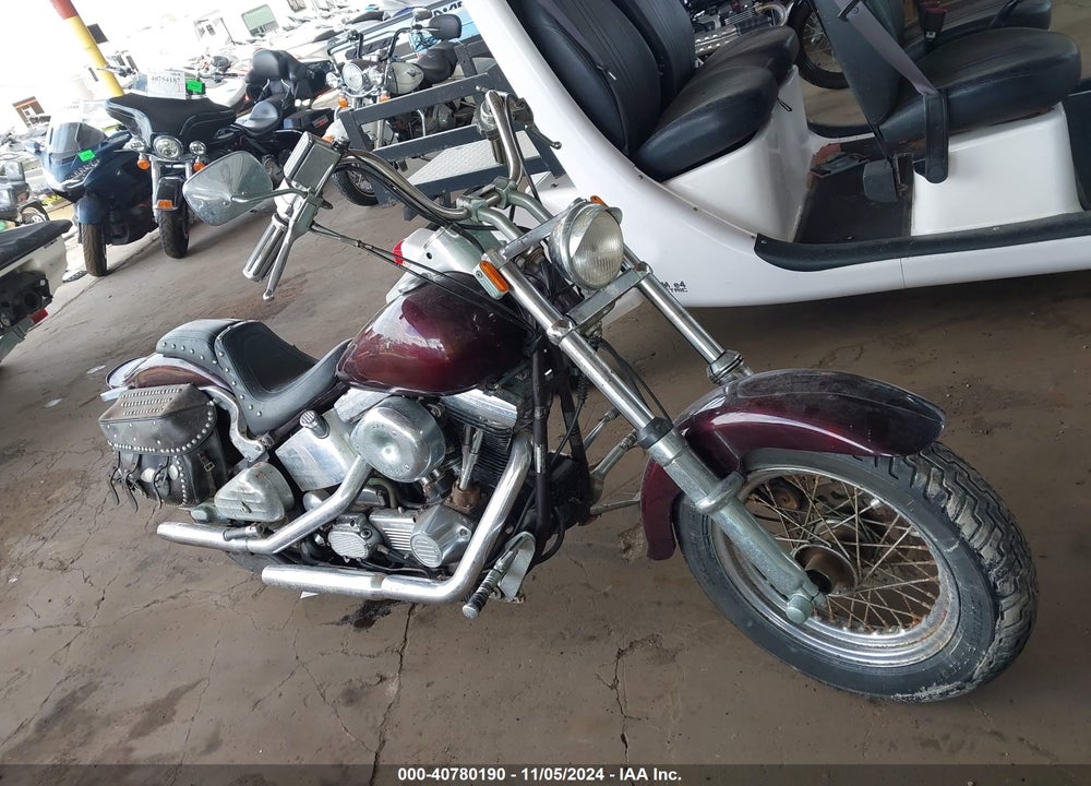 1987 HARLEY-DAVIDSON FXST CUSTOM VIN: 1HD1BKL16HY014141
