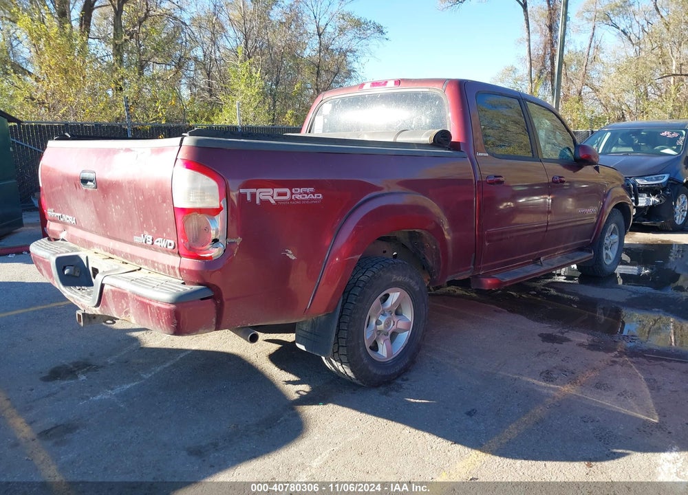 2005 TOYOTA TUNDRA LIMITED V8 VIN: 5TBDT481X5S489730