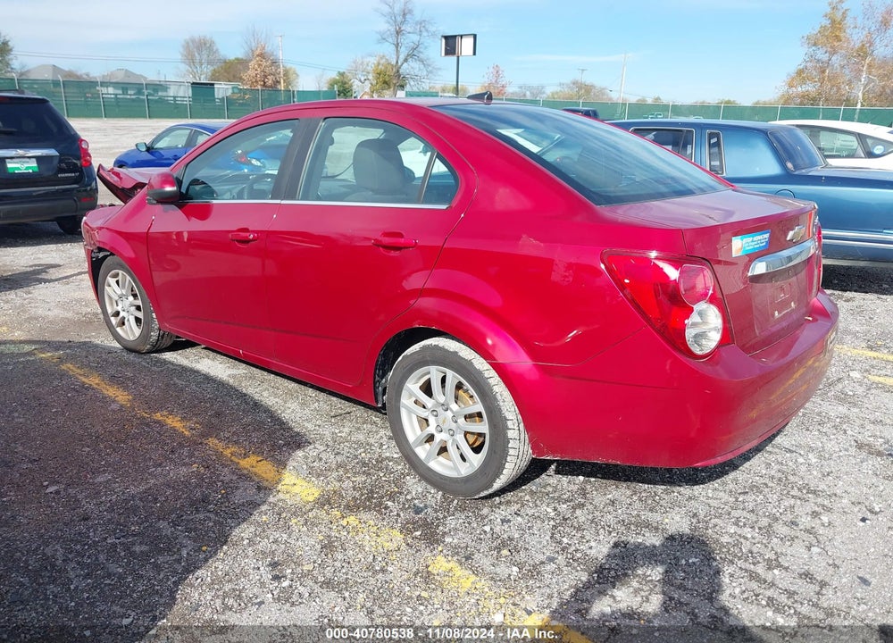 2012 CHEVROLET SONIC 2LT VIN: 1G1JC5SH6C4138126