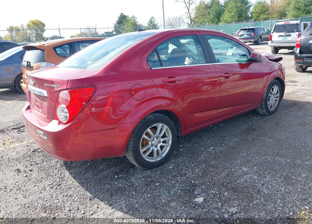 2012 CHEVROLET SONIC 2LT VIN: 1G1JC5SH6C4138126