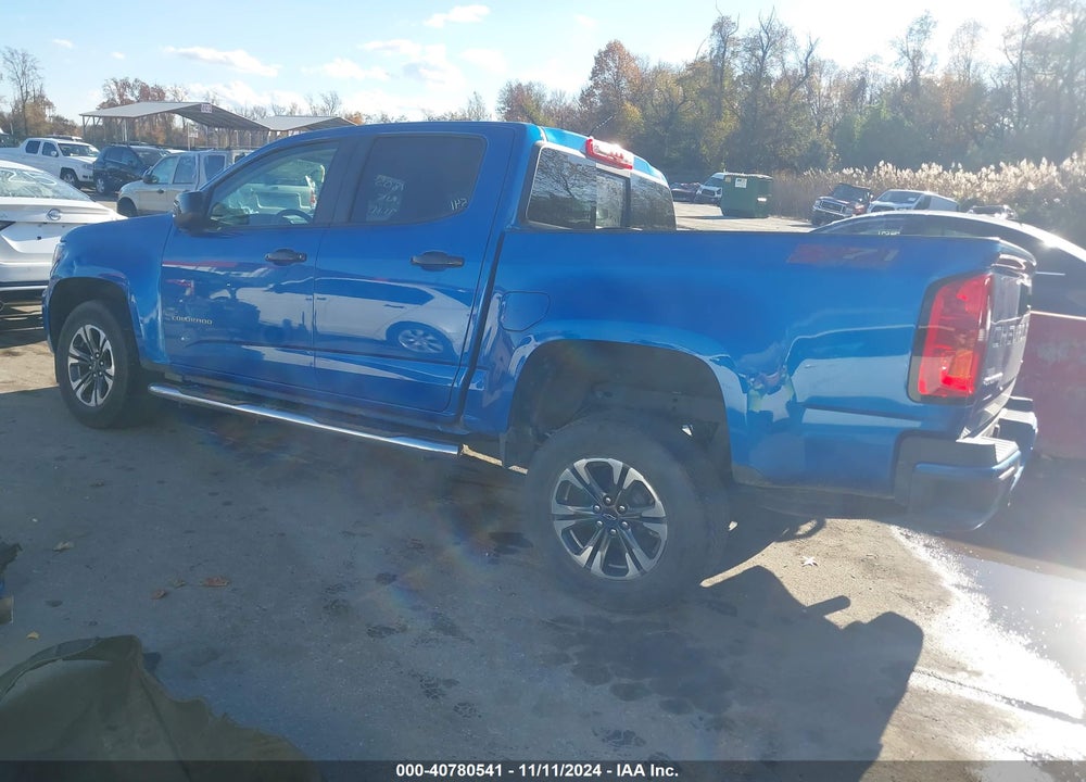 2021 CHEVROLET COLORADO 4WD SHORT BOX Z71 VIN: 1GCGTDEN5M1279107