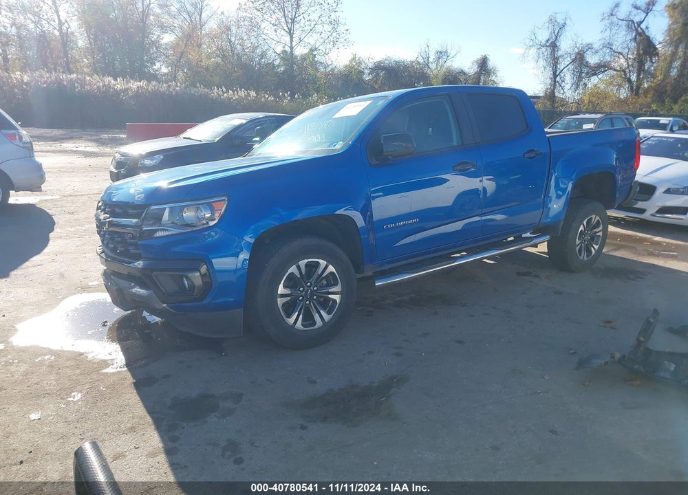 2021 CHEVROLET COLORADO 4WD SHORT BOX Z71 VIN: 1GCGTDEN5M1279107