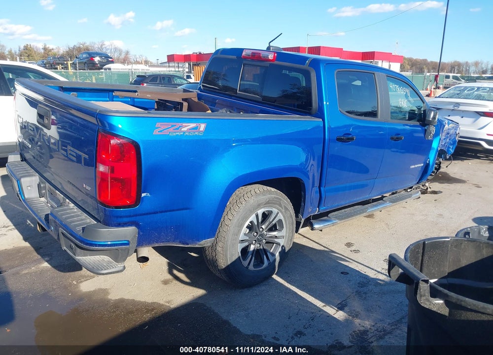 2021 CHEVROLET COLORADO 4WD SHORT BOX Z71 VIN: 1GCGTDEN5M1279107