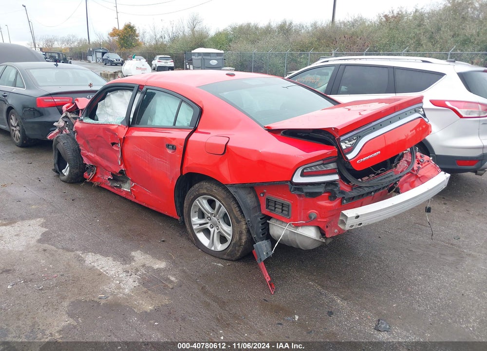 2022 DODGE CHARGER SXT RWD VIN: 2C3CDXBG0NH196761