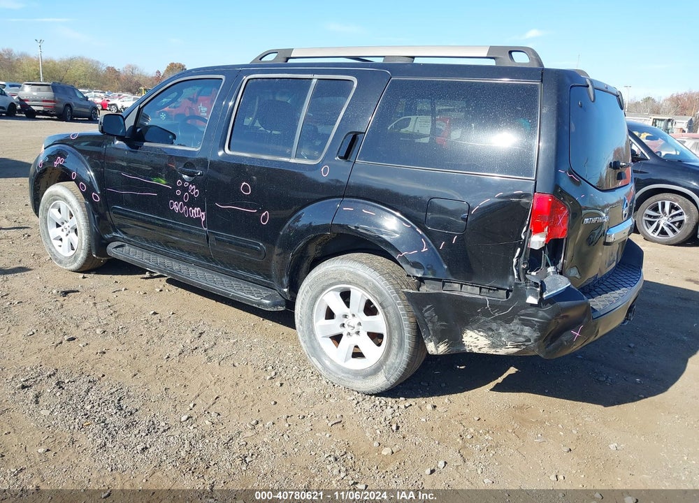 2008 NISSAN PATHFINDER SE VIN: 5N1AR18B98C632183