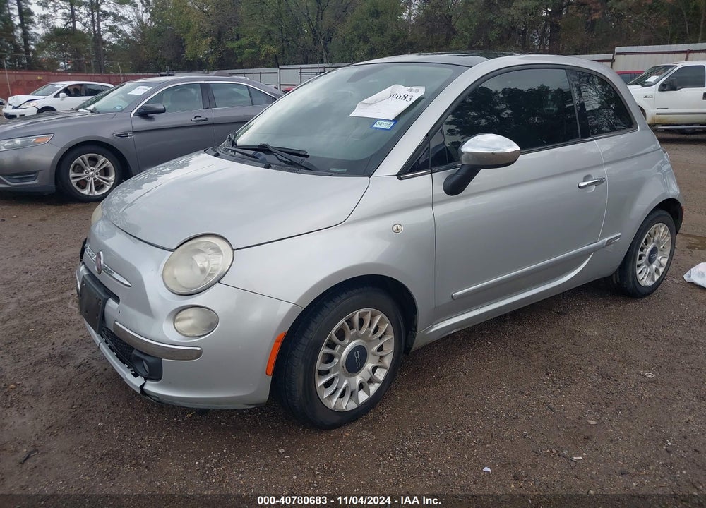 2012 FIAT 500 LOUNGE VIN: 3C3CFFCR6CT127615