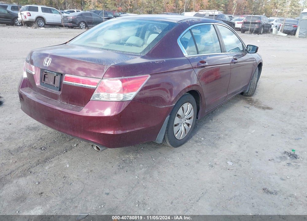 2012 HONDA ACCORD 2.4 LX VIN: 1HGCP2F3XCA192310