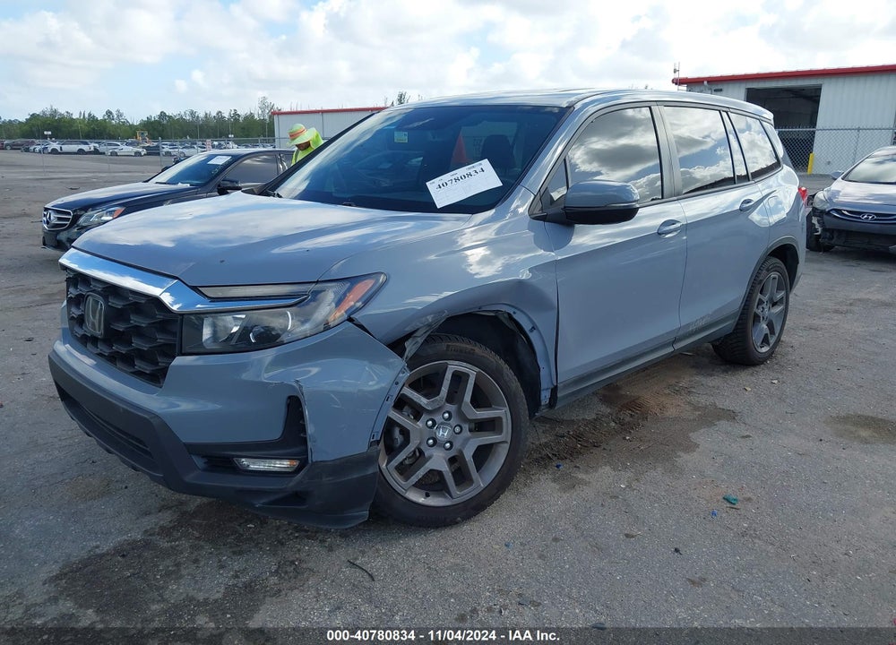 2022 HONDA PASSPORT 2WD EX-L VIN: 5FNYF7H58NB000038
