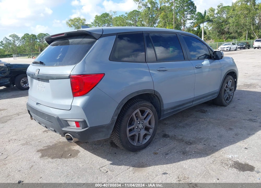 2022 HONDA PASSPORT 2WD EX-L VIN: 5FNYF7H58NB000038