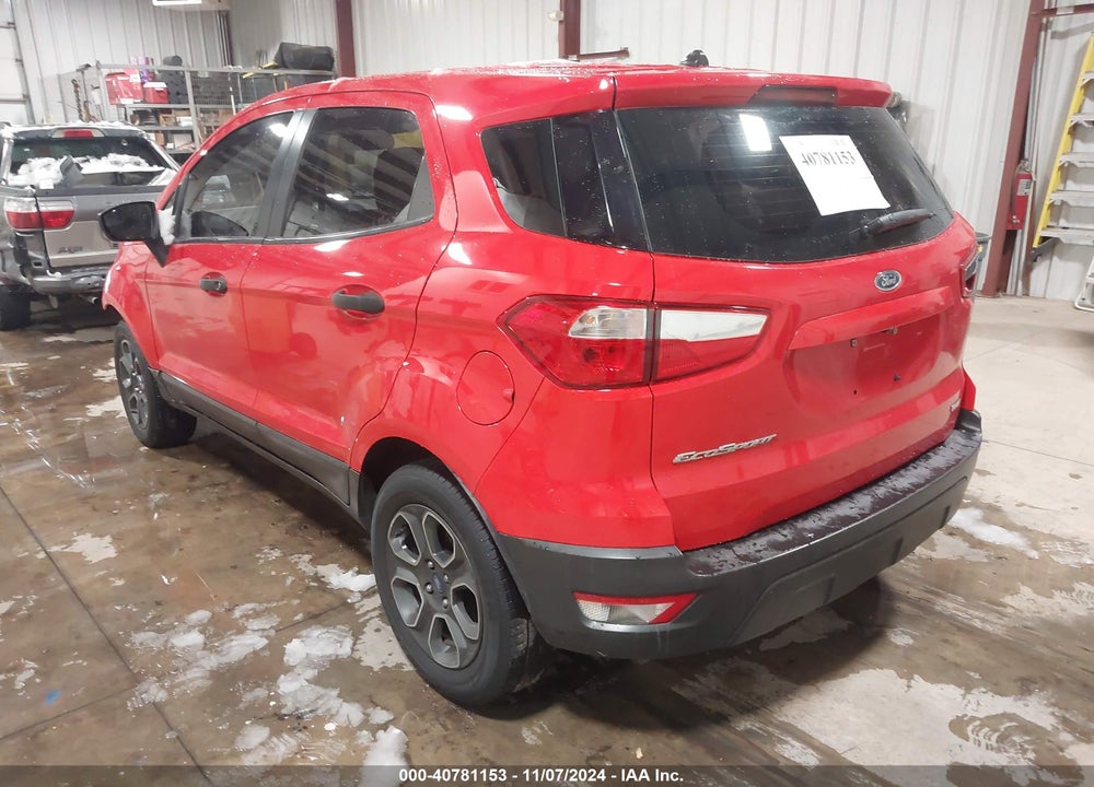 2018 FORD ECOSPORT S VIN: MAJ3P1RE8JC203009