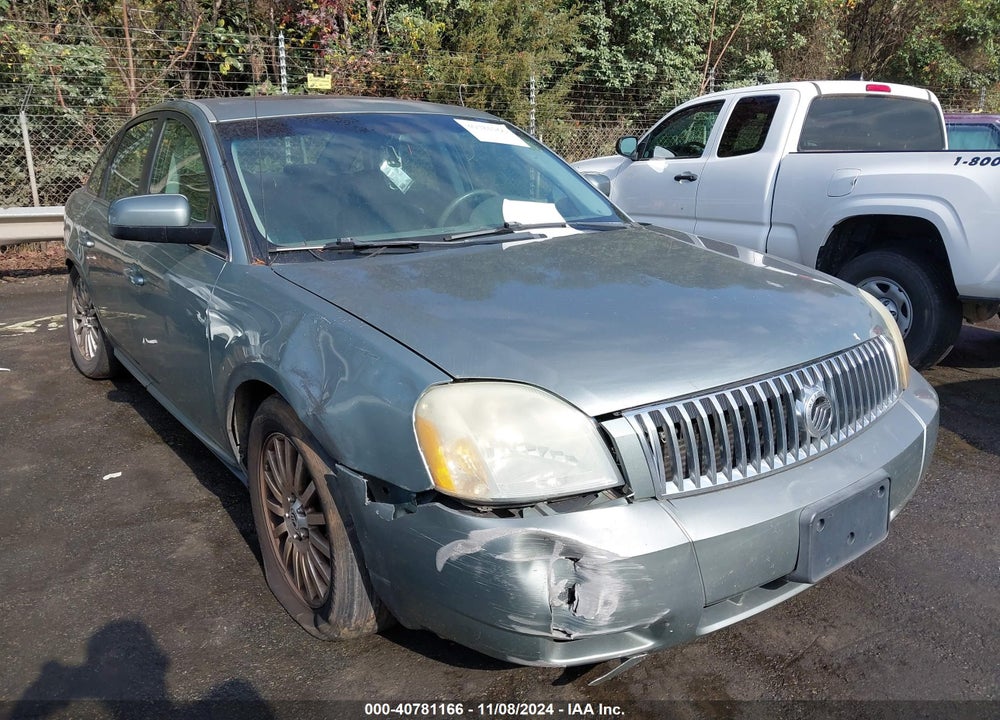 2007 MERCURY MONTEGO PREMIER VIN: 1MEHM42167G603345