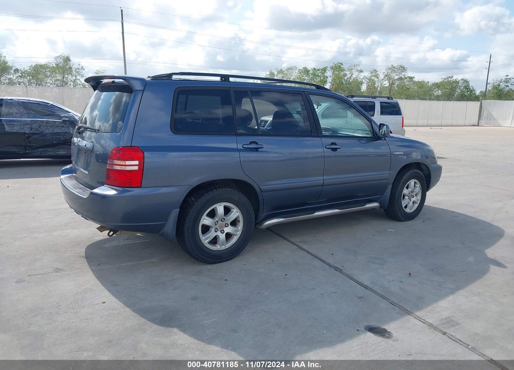 2001 TOYOTA HIGHLANDER V6 VIN: JTEGF21A710007279