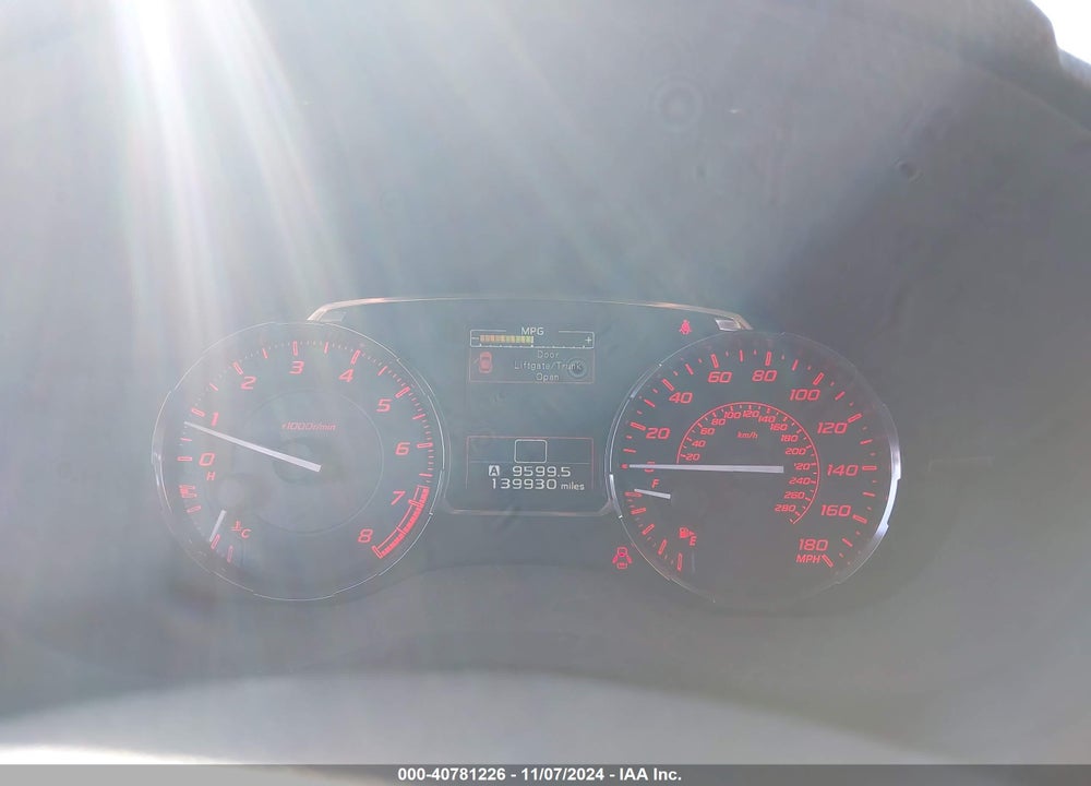 2016 SUBARU WRX LIMITED VIN: JF1VA1L6XG9808117