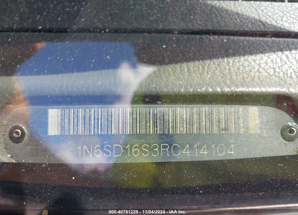 1994 NISSAN TRUCK KING CAB XE VIN: 1N6SD16S3RC414104