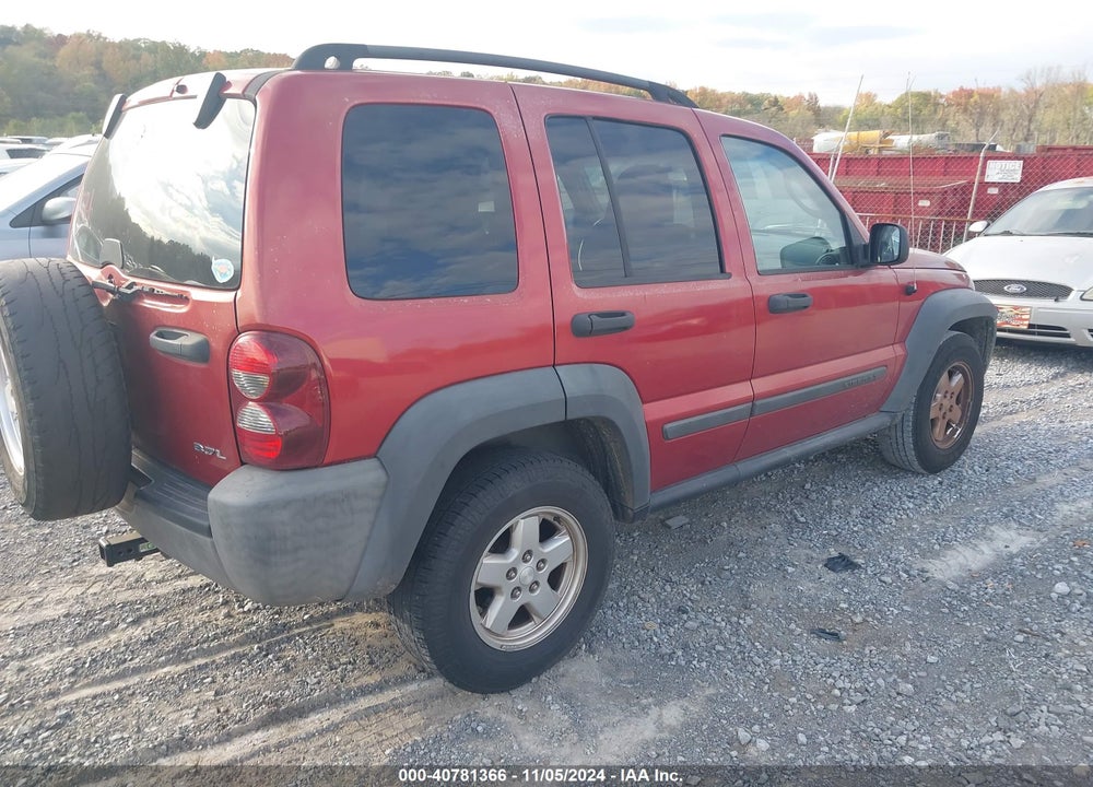 2007 JEEP LIBERTY SPORT VIN: 1J4GK48K87W697845