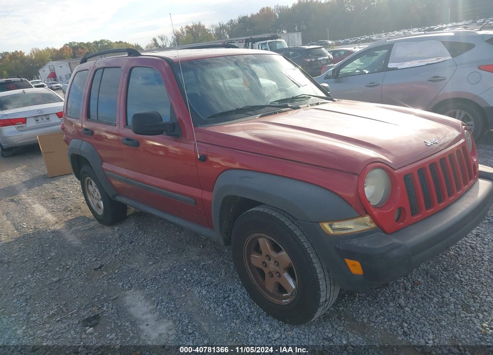 2007 JEEP LIBERTY SPORT VIN: 1J4GK48K87W697845