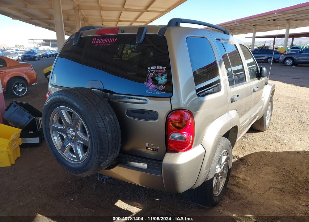 2004 JEEP LIBERTY LIMITED EDITION VIN: 1J4GL58KX4W292276