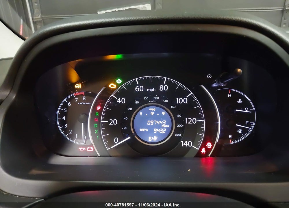 2013 HONDA CR-V EX-L VIN: 2HKRM4H75DH640332