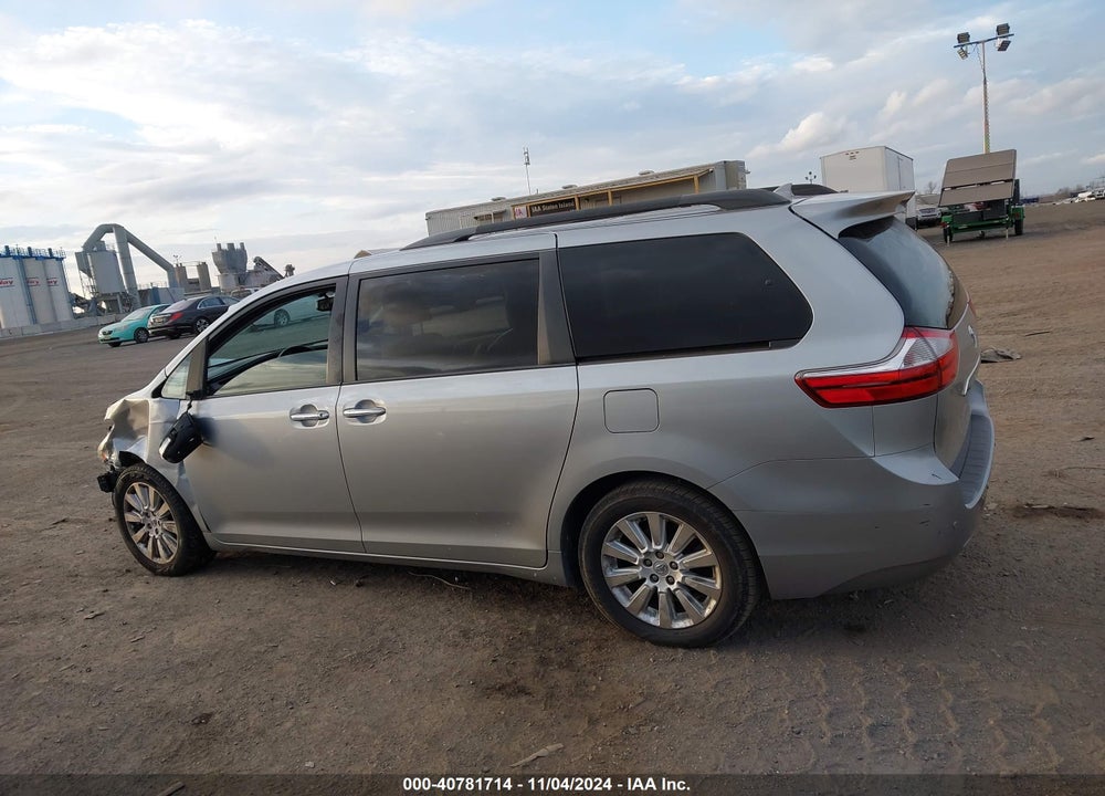 2015 TOYOTA SIENNA LIMITED 7 PASSENGER VIN: 5TDYK3DC4FS658543
