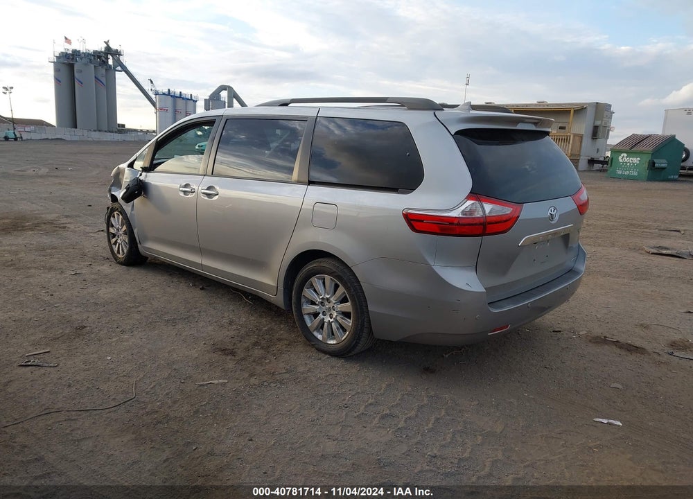 2015 TOYOTA SIENNA LIMITED 7 PASSENGER VIN: 5TDYK3DC4FS658543