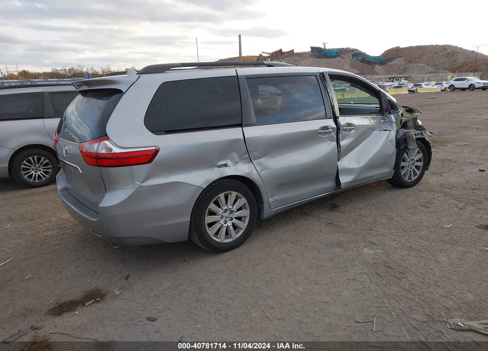 2015 TOYOTA SIENNA LIMITED 7 PASSENGER VIN: 5TDYK3DC4FS658543