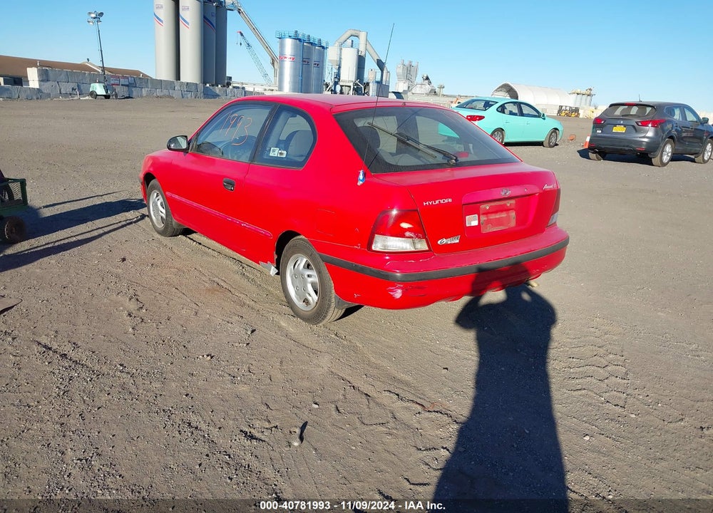 2000 HYUNDAI ACCENT GS VIN: KMHCG35G9YU044711
