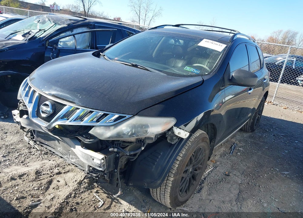 2009 NISSAN MURANO SL VIN: JN8AZ18W99W209230