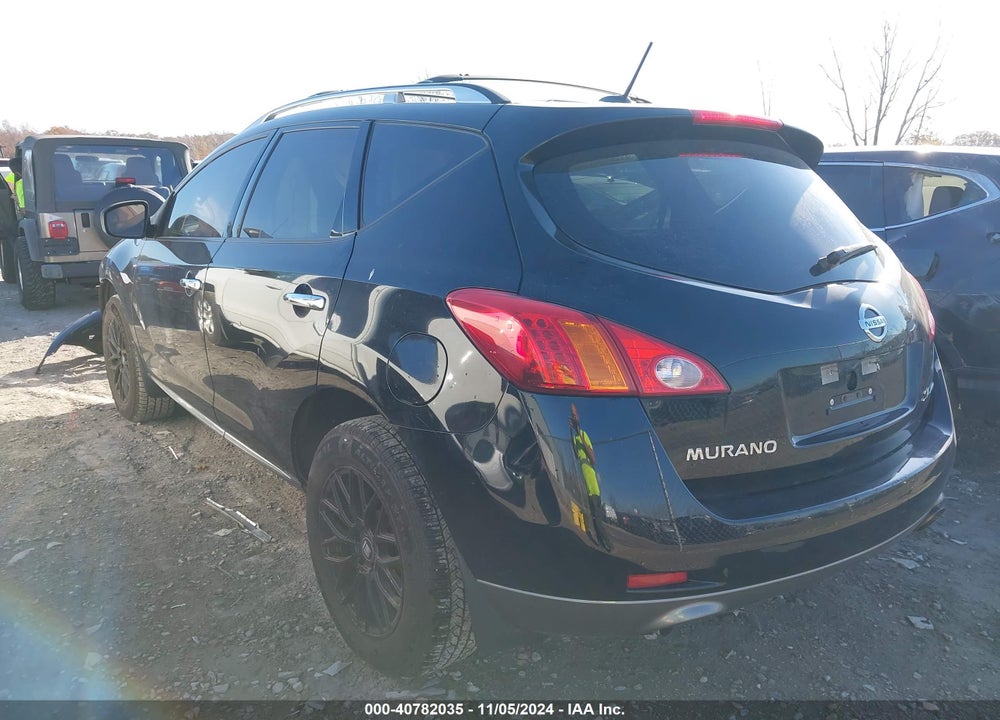 2009 NISSAN MURANO SL VIN: JN8AZ18W99W209230