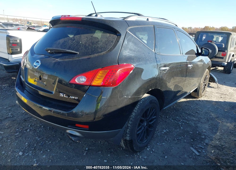 2009 NISSAN MURANO SL VIN: JN8AZ18W99W209230