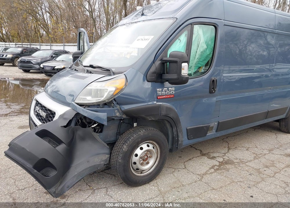 2019 RAM PROMASTER 3500 CARGO VAN HIGH ROOF 159 WB EXT VIN: 3C6URVJGXKE558018