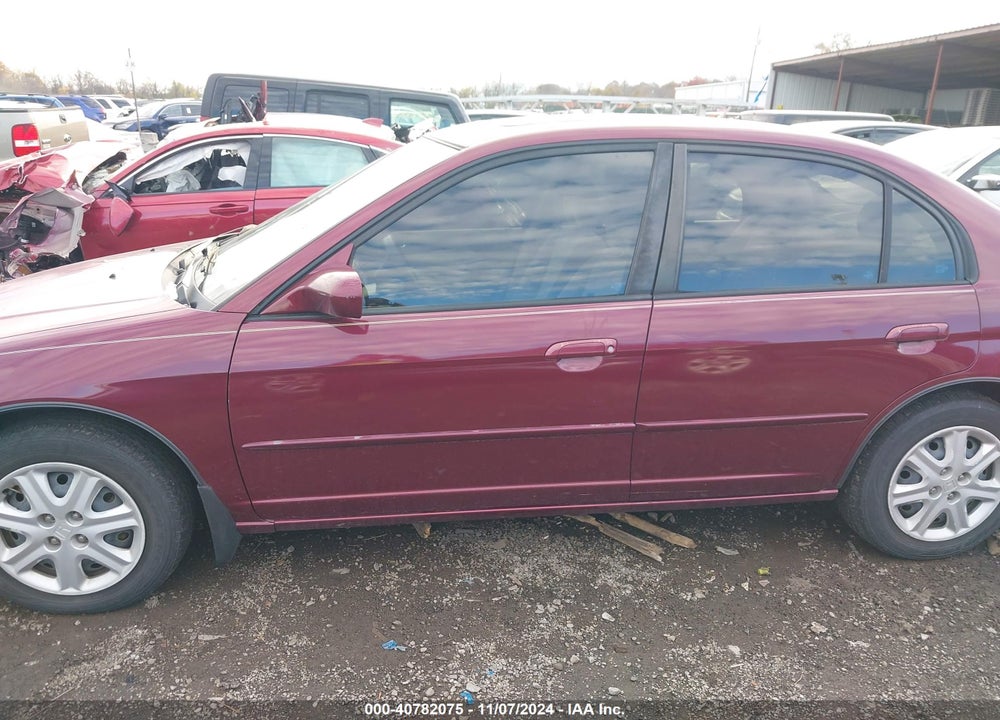 2003 HONDA CIVIC EX VIN: 1HGES26763L030348