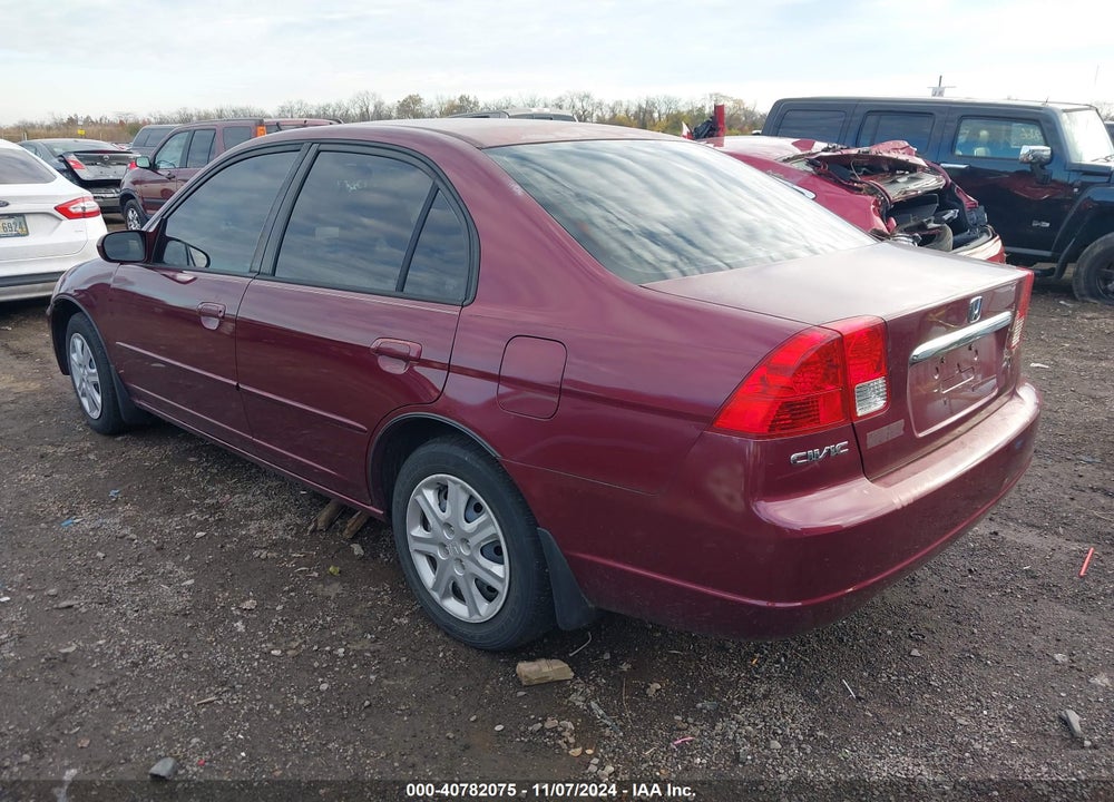 2003 HONDA CIVIC EX VIN: 1HGES26763L030348