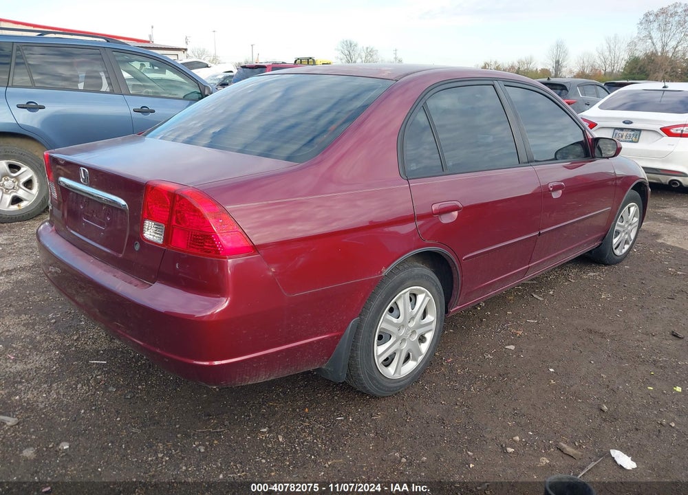 2003 HONDA CIVIC EX VIN: 1HGES26763L030348