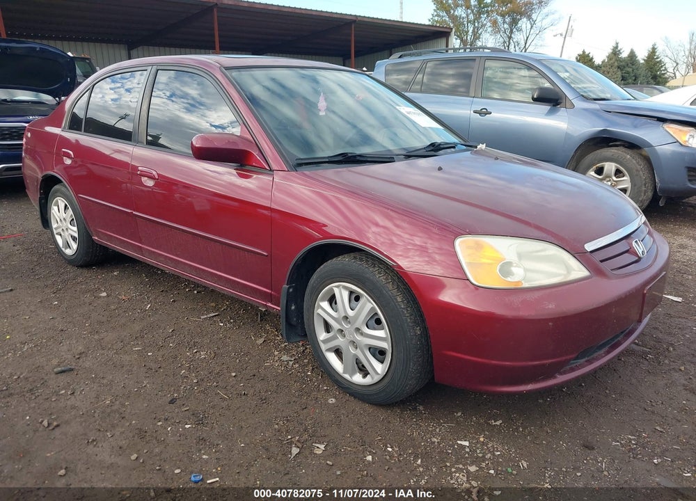 2003 HONDA CIVIC EX VIN: 1HGES26763L030348