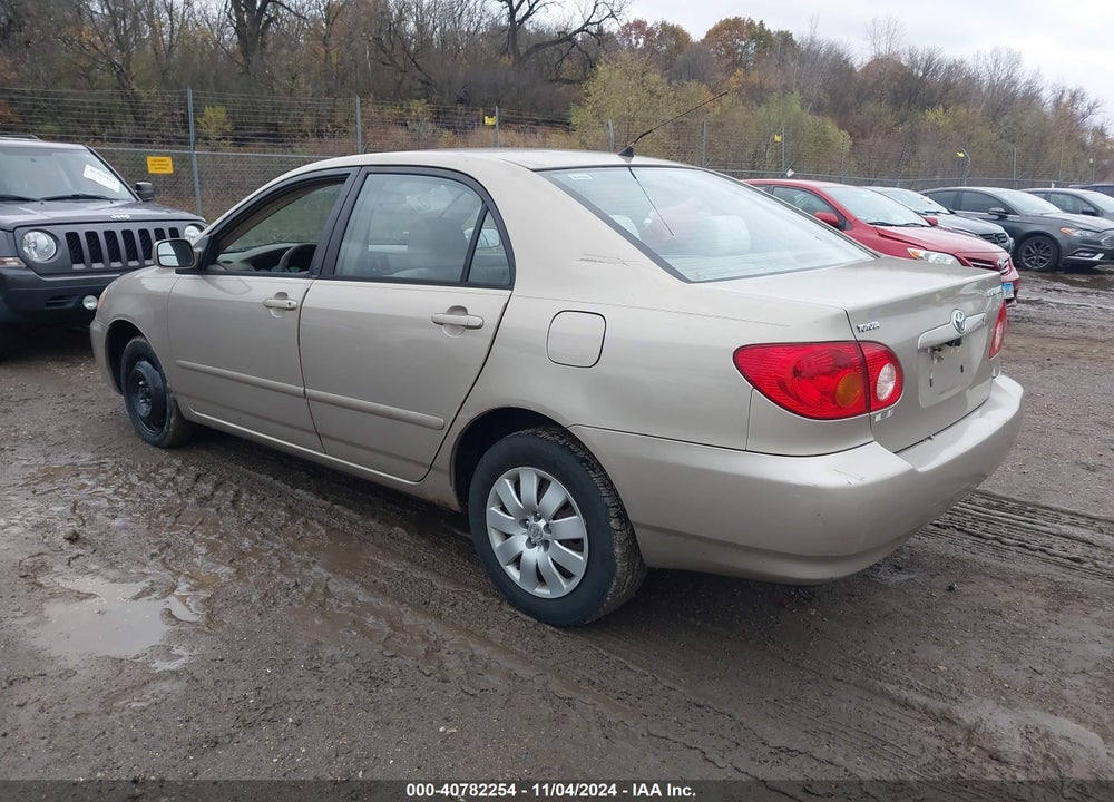 2004 TOYOTA COROLLA LE VIN: 2T1BR38E94C183555