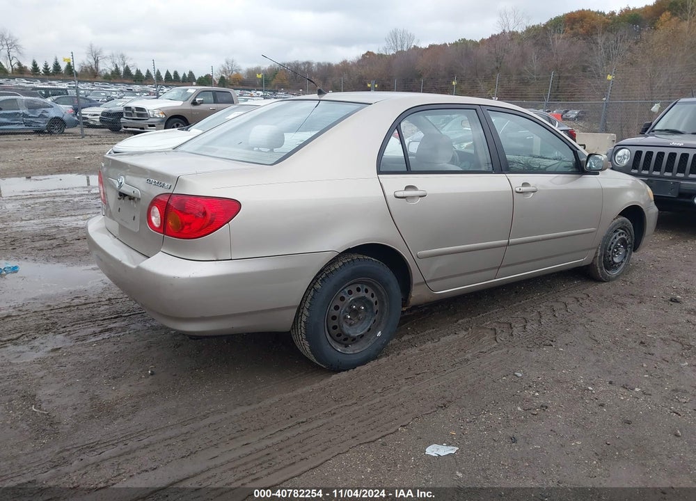 2004 TOYOTA COROLLA LE VIN: 2T1BR38E94C183555